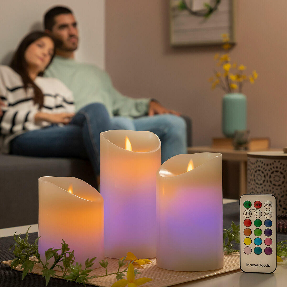 Velas LED Multicolor - Ambiente Mágico al Instante