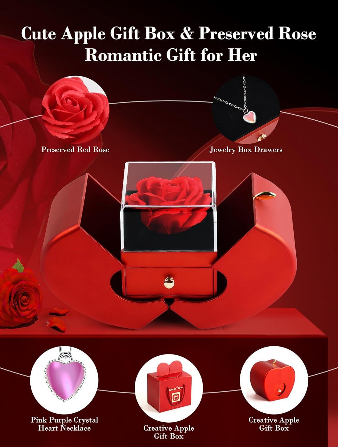 Rosa Preservada en Caja de Regalo – Amor que Dura para Siempre