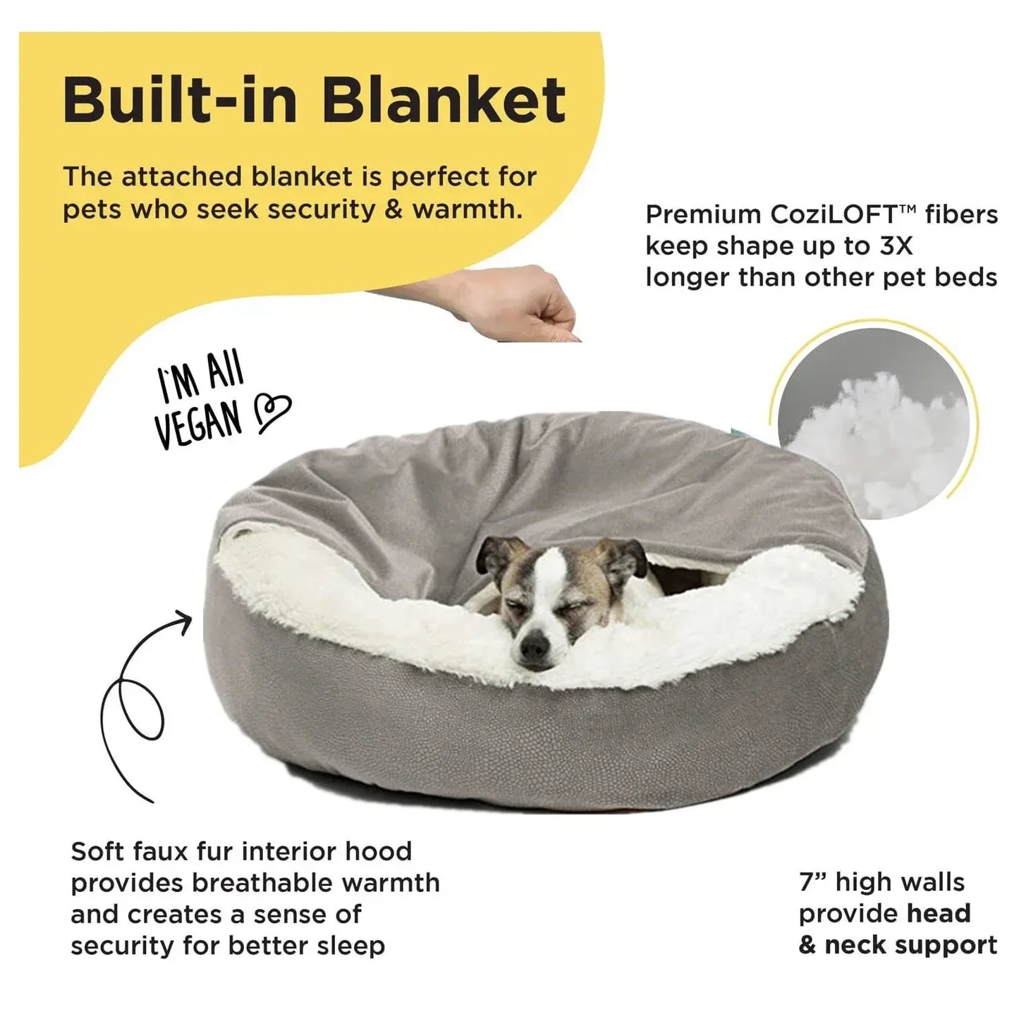 Cama Donut 4 Estaciones – Calor, Comodidad y Estilo para tu Mascota