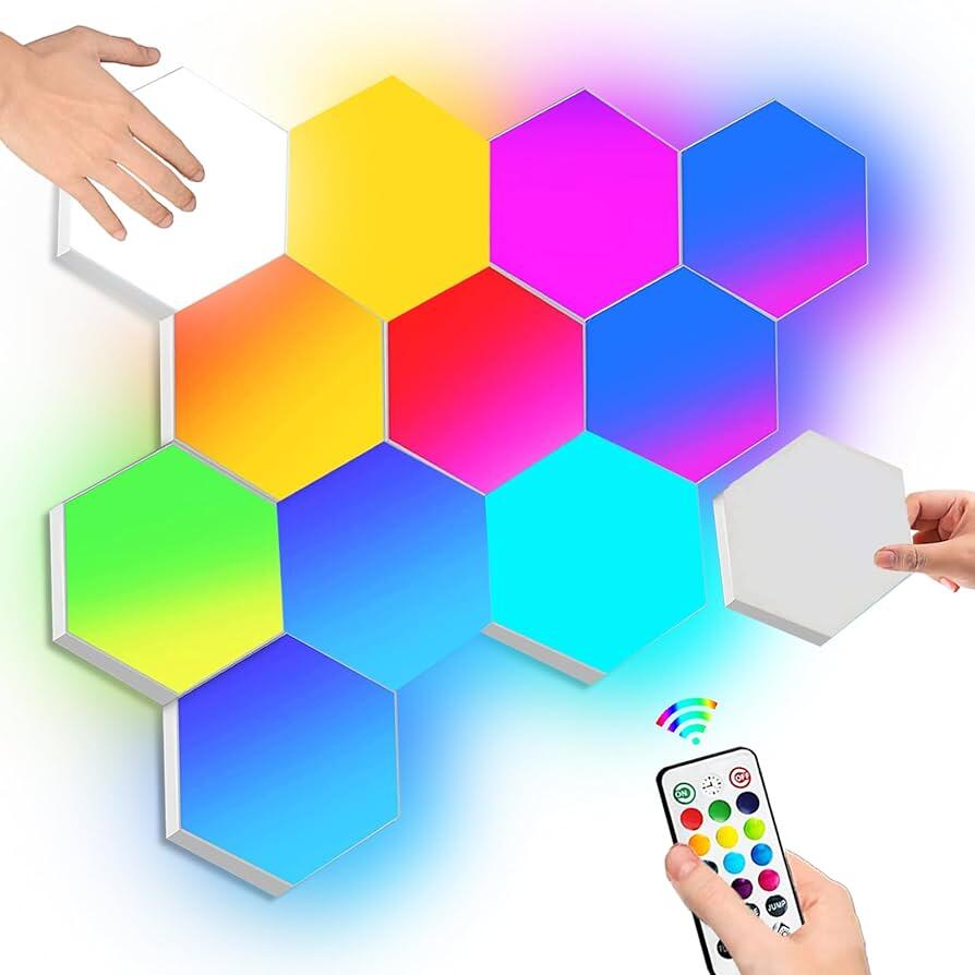 Paneles LED Hexagonales – Diseño y Luz Personalizados