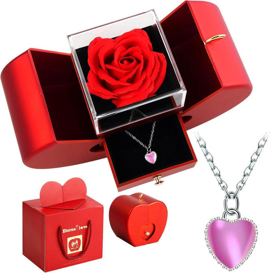 Rosa Preservada en Caja de Regalo – Amor que Dura para Siempre